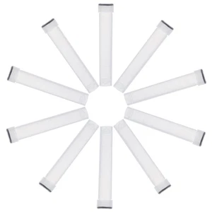 10pz Tubi di congelamento bianchi 10ml fiale di plastica provette campione con coperchio a vite - Foto 1 di 12