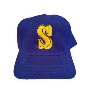 VTG Wool Seattle Mariners Sports Specialties Diamond Fitted cap hat size  7 1/2 - Picture 1 of 4