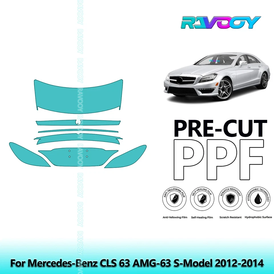  Kit de protección de pintura PPF para Mercedes-Benz CLS 63 AMG-63 modelo S 2012-2014 Foto 1 de 4