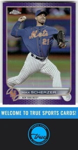 2022 Topps Chrome Update #USC1 Max Scherzer Purple Refractor - Picture 1 of 2