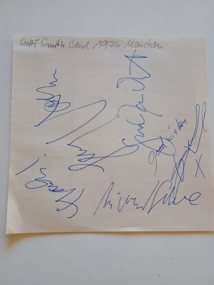  Patti Smith Band  signed Autogramm 1976 München - Bild 1 von 1