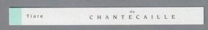 carte publicitaire - advertising card - Tiare de Chantecaille - Picture 1 of 1