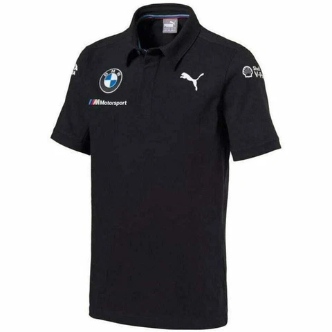 BMW Motorsports Dark Anthracite Gray  Men's Team Polo Shirt Cover