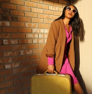 Vintage 1970s Cheekaberry Purple Dress - Picture 1 of 5