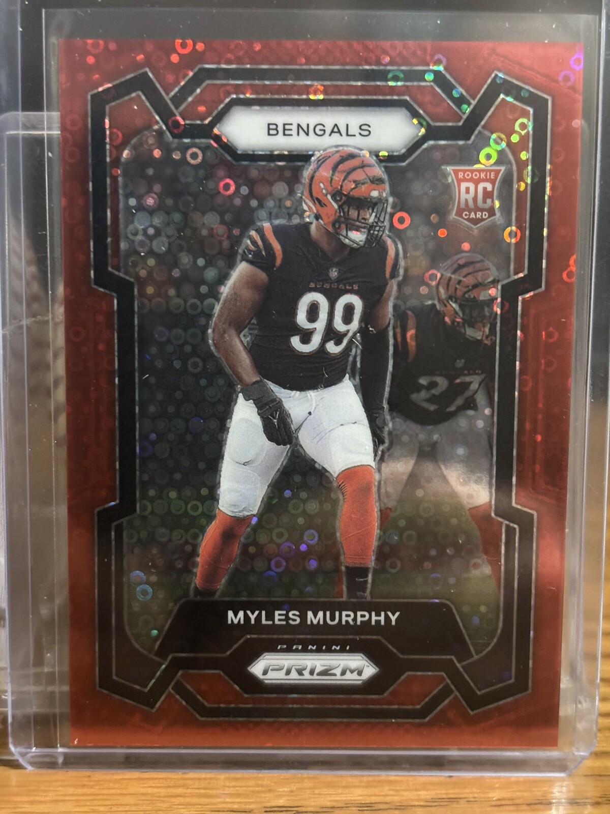 2023 Panini Prizm Myles Murphy Rookie Red Disco # 18/70 Bengals RC #320