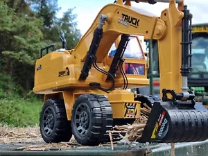 RC JCB DUMPER TRUCK KIDS RIDE TIPPING TRACTOR CHILDREN BATTERY TOY CAR Lorry UK - Picture 1 of 24