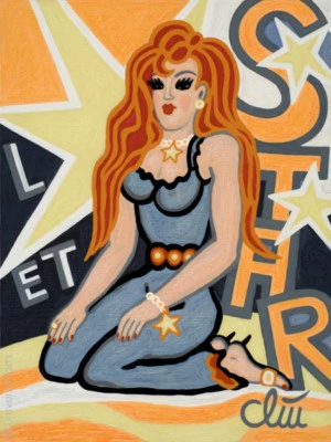 JACQUELINE DITT - Starlet 2017 Gemälde Girl Bilder Filmsternchen - Bild 1 von 3