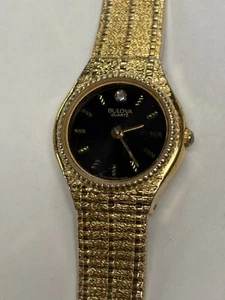 Vintage Bulova Gold-Tone Watch C960495 High Quality Swiss Quartz FOR REPAIR - Picture 1 of 8