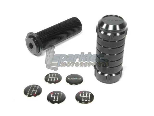 Perilla de cambio ajustable estilo "Stealth" negra NRG M10x1,25 mm para Nissan Mazda Kia Foto 1 de 4