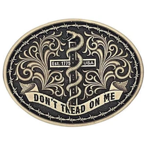 A944C Montana Silversmiths Patriots Faith Attitude Gürtelschnalle NEU - Bild 1 von 1