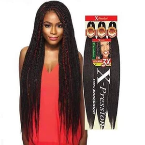 (1er Pack) 3X X-Pression Ultra Braid 100% Kanekalon Pre-Stretched Hair 52" (4) - Bild 1 von 7