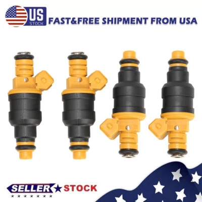 4pcs Flow of Matched Fuel Injectors 280150943 For Ford F150 F250 F350 1990-2005 - Image 1 of 4