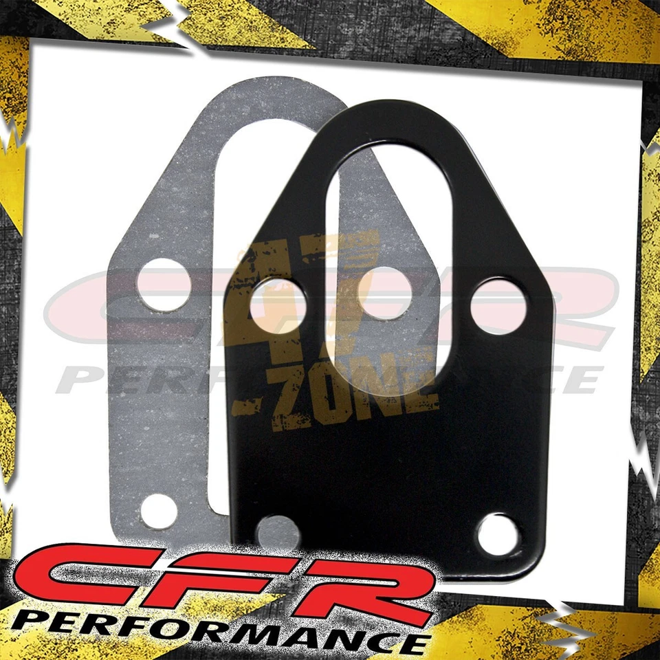 Placa de montagem de bomba de combustível Chevy Sb aço - Preta - Imagem 1 de 1