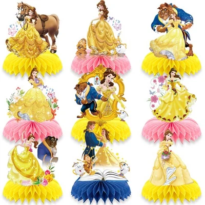 Belle Princess Honeycomb Centerpieces Table Toppers Decor for Birthday Party - Image 1 of 4