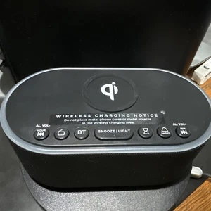 Alarm Clock with Wireless Phone Charger Odokee all in one bedside speaker - Picture 1 of 3