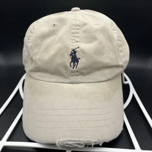 Vintage Ralph Lauren Hat Men Strap Back Pony Distress Polo Hip Hype Core Cap Go - Picture 1 of 9