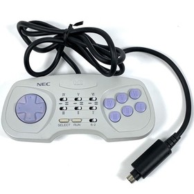 NEC PC Engine Official Controller Arcade Pad 6 PCE-TP1 Tested Works 8693 UT