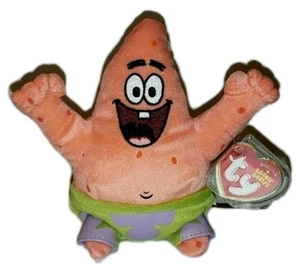 Ty Beanie Baby - PATRICK STAR (Best Day Ever) 6.5" (Spongebob Squarepants) MWMTs - Picture 1 of 8