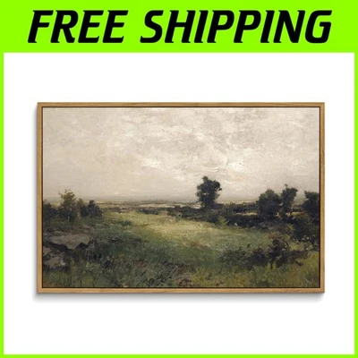 Arte de pared de paisaje de pastizales del valle Foto 1 de 4