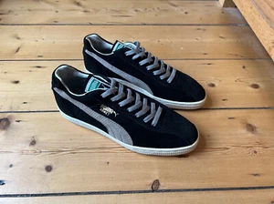 PUMA COMET BLACK GREY ASH SUEDE RARE OG VINTAGE DEADSTOCK 1990s 90s UNWORN UK 8 - Picture 1 of 7