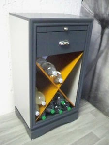 Flaschenregal Weinbar Komode Beistelltisch Braun-Kirschbaum - Bild 1 von 9