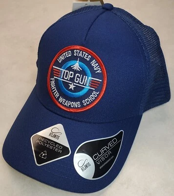 Top Gun US NAVY Parche en Atlantis Trucker Hat Snapback Azul Marino/Marino Foto 1 de 4