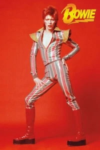 David Bowie "Glam" Rock Icon Art Print Poster 24x36 Inches - Picture 1 of 1