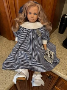 Ruth Treffeisen Gilda Doll Studio-Line 24" Blond Hair Blue Eyes w/Tags Signed - Picture 1 of 13