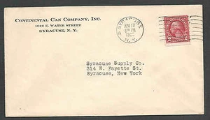 DATED 1935 PC SYRACUSE NY CONTINENTAL CAN CO W/2c WASHINGTON COIL - Picture 1 of 1