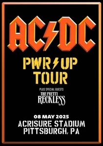 Poster concerto con cornice ACDC 2025 Pittsburgh - Foto 1 di 2