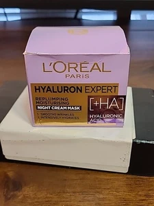 L'OREAL PARIS Hyaluron Expert Replumping Hidratante Crema de Noche Mascarilla 50 ml - Imagen 1 de 8