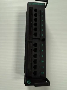 Ortronics 12 Data/Voice Port Mini Patch Panel OR-PMP5E12H CAT5 - Photo 1/6
