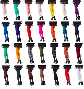 Opaque Tights Choose From 26 Fashionable Colours 40 & 60 &100 Denier , SizesS-XL