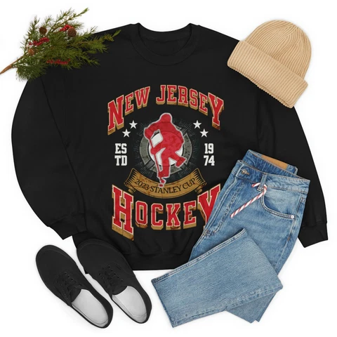 New Jersey Devils Sweatshirt | Hockey Apparel | Hockey Gear Cover