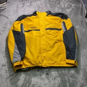 Columbia Yellow Jacket Windbreaker Ski Snow Water Resistant Sportswear Hi Vis - Picture 1 of 13
