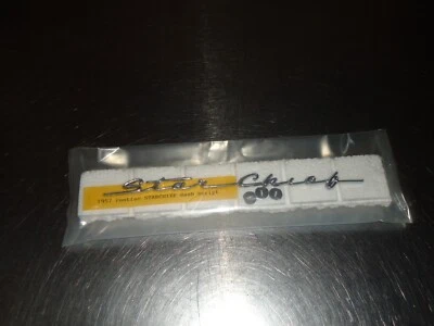 New NORS Dash Emblem Script 1957 Pontiac Star Chief - Image 1 of 2