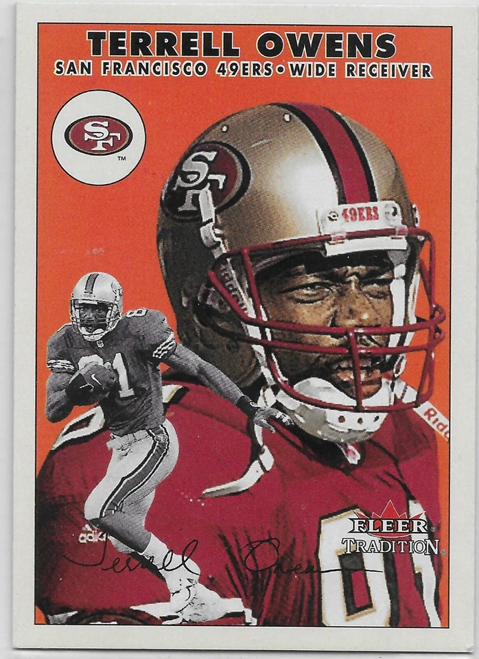 2000 Fleer Tradition #55 Terrell Owens San Francisco 49ers HOF - Image 1 of 1