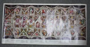 Póster vintage de la bóveda de la capilla sixtina de Miguel Ángel 1970 - Imagen 1 de 12