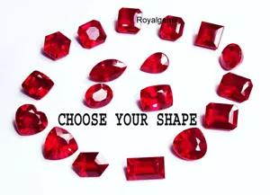 Natural Red Ruby Mixed Shape Loose Gemstone Between 8 to 10 Ct Certified - Picture 1 of 135