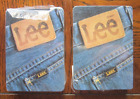 lot x2 New! Sealed! Vintage LEE JEANS PLAYING CARDS Denim blue jeans Leather tag