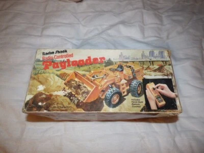 Vtg Radio Shack Remote Radio Control Construction Payloader In Box - Image 1 of 3