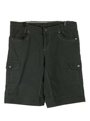 Shorts femininos Kuhl corante pátina carga atlética caminhada ao ar livre tamanho 12 EXC em cinza - Imagem 1 de 4