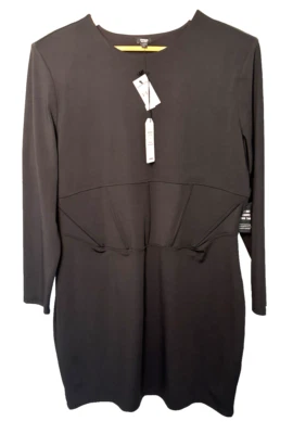 Vestido Express Body Contour Collection Talla XLarger Negro Manga Larga Nuevo con Etiquetas Foto 1 de 4