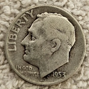 1953 (P) Roosevelt Dime 90% 1C - Picture 1 of 2