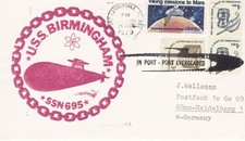 USA - cover from nuclear submarine Birmingham - SSN 695