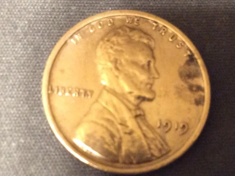 1919 ,lincoln wheat,no mint mark,Double die OBV & REV Cover