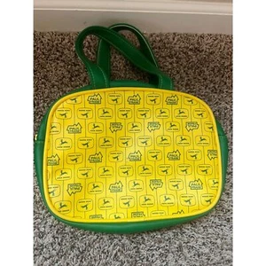 John Deere Paul Frank Limited Edition 40 of 200 Purse Green Yellow Vinyl 4 Legs - Picture 1 of 5