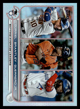 2022 Topps Series 1 2021 American League Batting Average Leaders Rainbow Foil