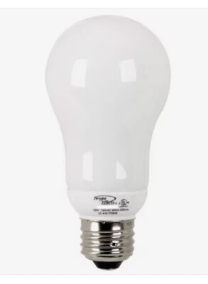 BULB - NWOB 15w BRIGHT EFFECTS Bright White Light Fixture CFL Light Bulb A-shape - Image 1 of 4