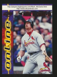 1998 Pacific Online Red Mark McGwire (Batting) #621.2 Cardinals